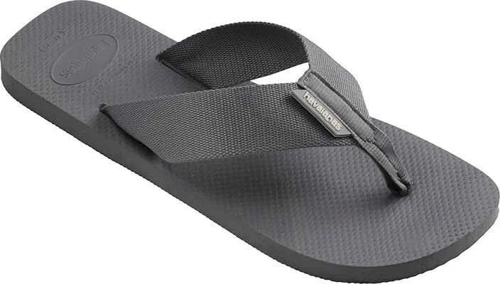 Havaianas Urban Basic Sandals Men's Sandals Steel Grey : EU 41/42 (US Men's 9/10) M, Rubber/Textile