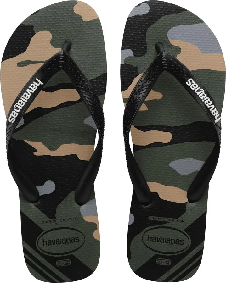 Havaianas Women's Elegance Print Flip Flops Sandals - Beige
