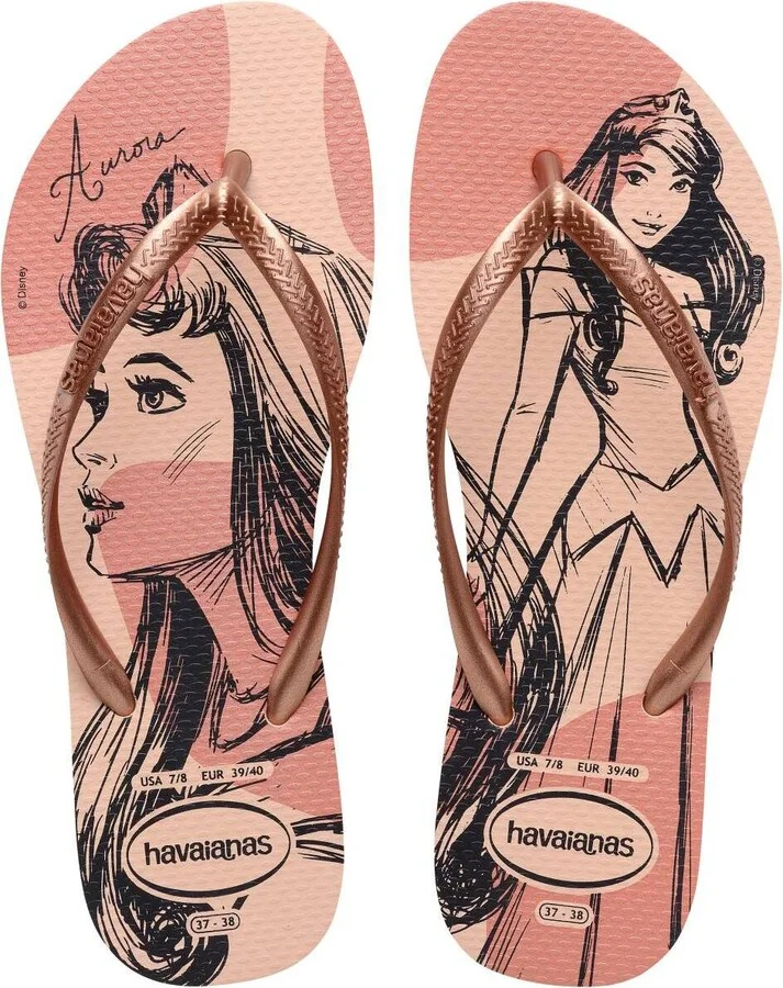Havaianas Women's Slim Princess Slip On Sandals - Ballet Rose, Golden Blush, Rosa - Image 6
