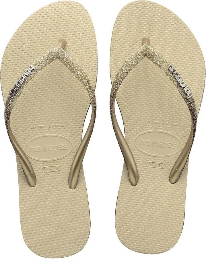 Havaianas Women's Slim Sparkle Slip On Sandals - Image 3
