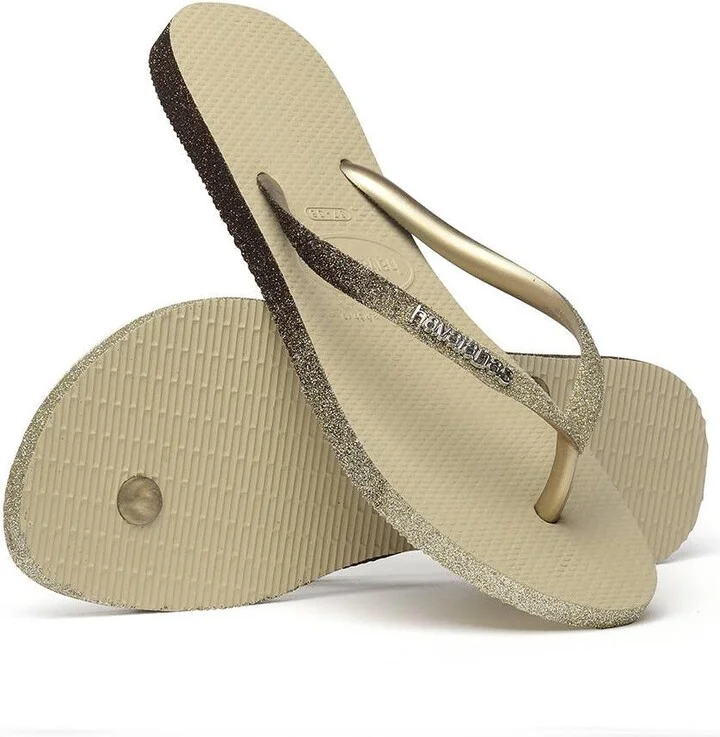 Havaianas Women's Slim Sparkle Slip On Sandals - Image 5
