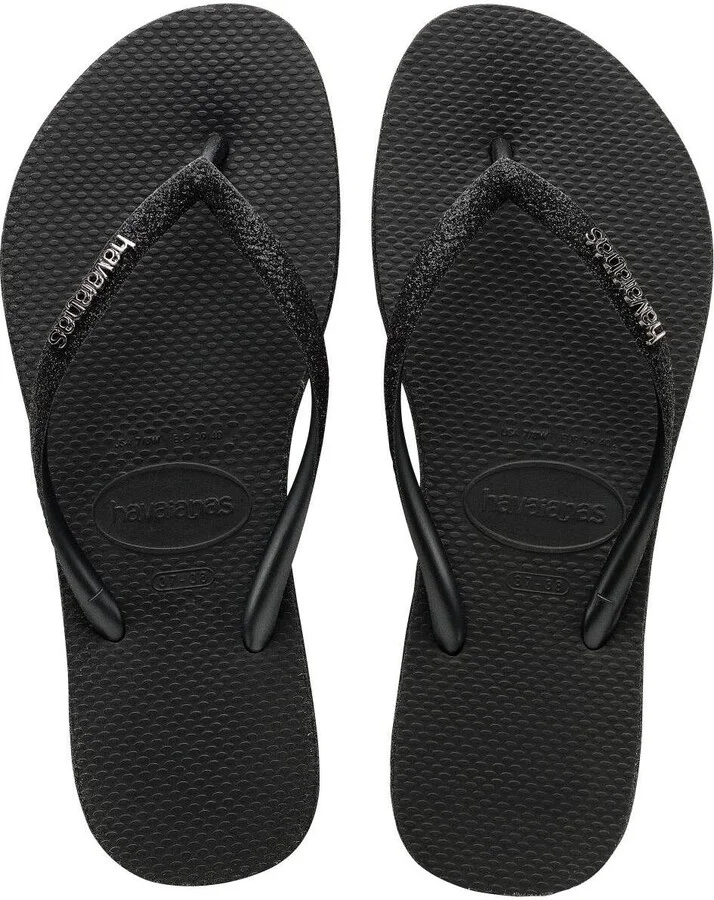 Havaianas Women's Slim Sparkle Slip On Sandals - Image 7