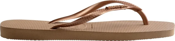 Havaianas Women's Slim Square Logo Metallic Sandals - Image 2
