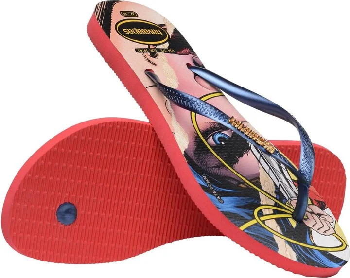 Havaianas Women's Slim Wonder Woman Slip On Sandals - Red, Navy - Image 5