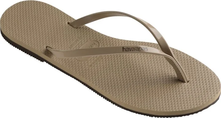 Havaianas Women's You Metallic Flip Flop Sandals - Rose Gold, Rubber - Image 3