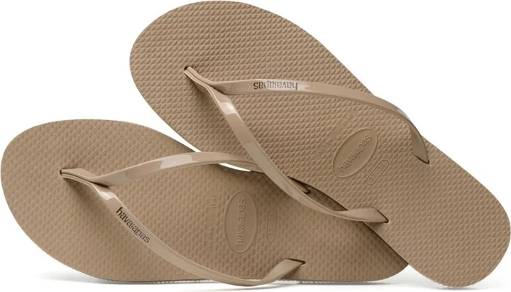 Havaianas Women's You Metallic Flip Flop Sandals - Rose Gold, Rubber - Image 4