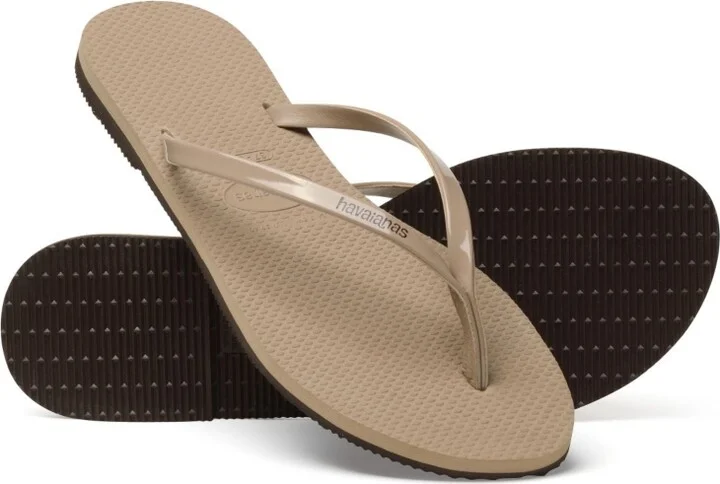 Havaianas Women's You Metallic Flip Flop Sandals - Rose Gold, Rubber - Image 5