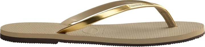 Havaianas Women's You Metallic Flip Flop Sandals - Rose Gold, Rubber - Image 10