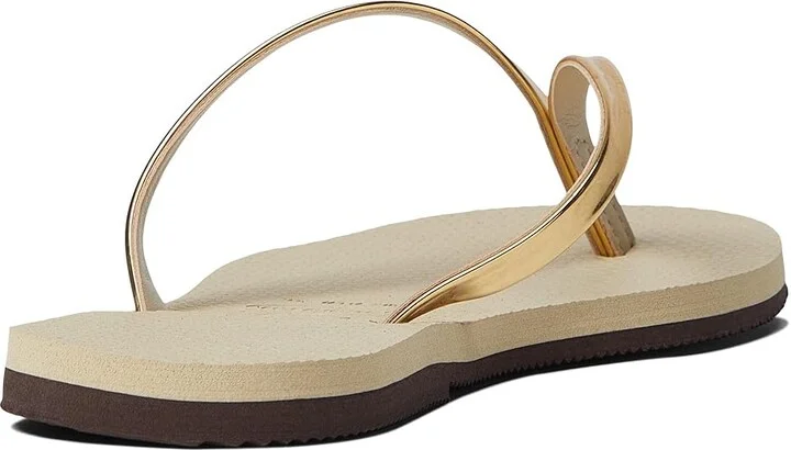 Havaianas You Metallic Flip Flop Sandal Women's Sandals Golden Sand Metallic : EU 35-36 (US Men's 4-5 - Women's 5-6) M, Synthetic - Image 2