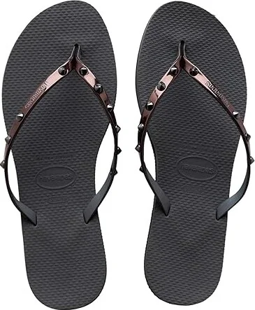 Havaianas You Spike Sandals Women's Sandals Grey Steel/Metallic Graphite : EU 39-40 (US Men's 7-8 - Women's 9-10) M, Rubber - Image 2