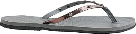Havaianas You Spike Sandals Women's Sandals Grey Steel/Metallic Graphite : EU 39-40 (US Men's 7-8 - Women's 9-10) M, Rubber - Image 4
