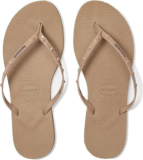 Havaianas You Spike Sandals Women's Sandals Rose Gold : EU 39-40 (US Men's 7-8 - Women's 9-10) M, Synthetic