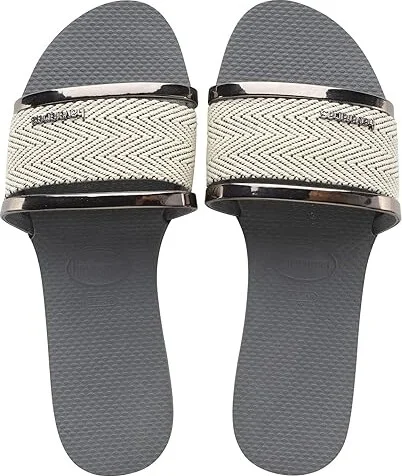 Havaianas You Trancoso Premium Flip Flop Sandal Women's Shoes Steel Grey : EU 35-36 (US Men's 4-5 - Women's 5-6) M, Synthetic/Rubber