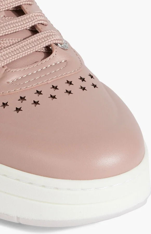 Hawaii perforated glittered leather sneakers - Image 4