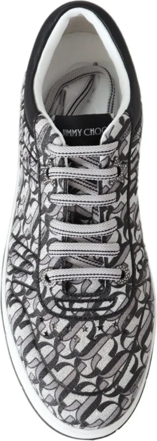 Hawaii Silver Black Glitter Women's Sneakers - Image 4
