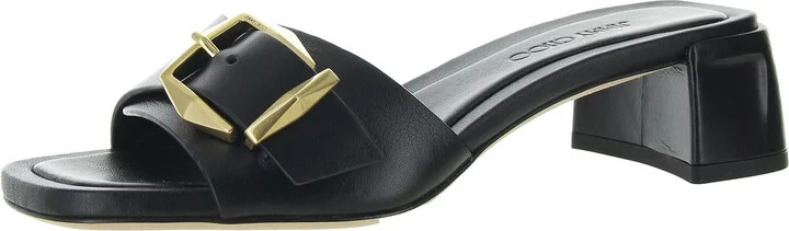 Hawke 40 Womens Buckle Leather Mules