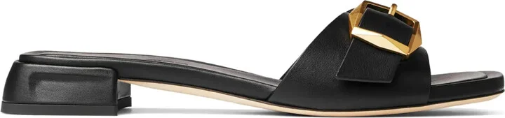 Hawke buckled leather slides