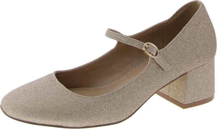 Hawke Womens Glitter Block Heel Mary Jane Heels