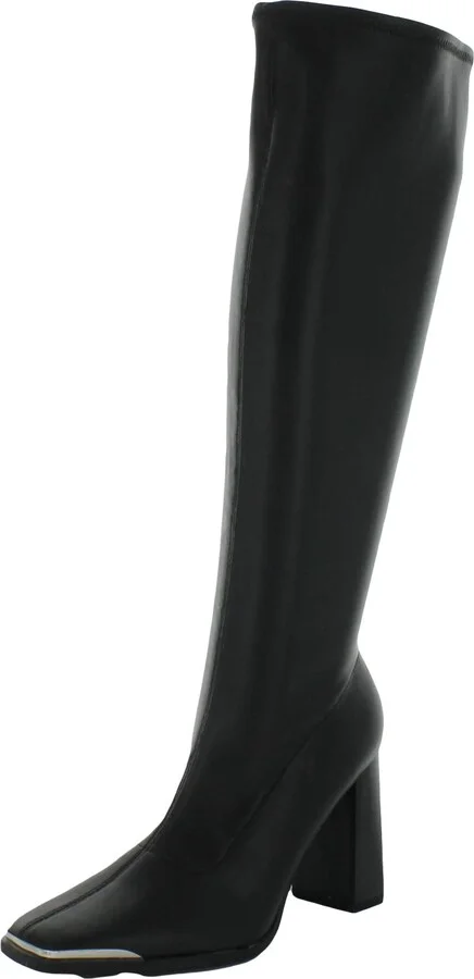 Haydin Womens Dressy Square Heel Knee-High Boots