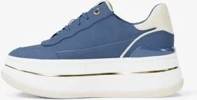 Hayes Crocodile Embossed Suede Platform Sneaker - Image 3