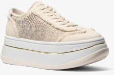 Hayes Embellished Linen Blend Sneaker - Image 2