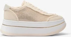 Hayes Embellished Linen Blend Sneaker - Image 3