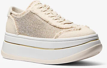 Hayes Embellished Linen Blend Sneaker
