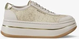 Hayes Glitter Embellished Leather Platform Sneaker - Image 3
