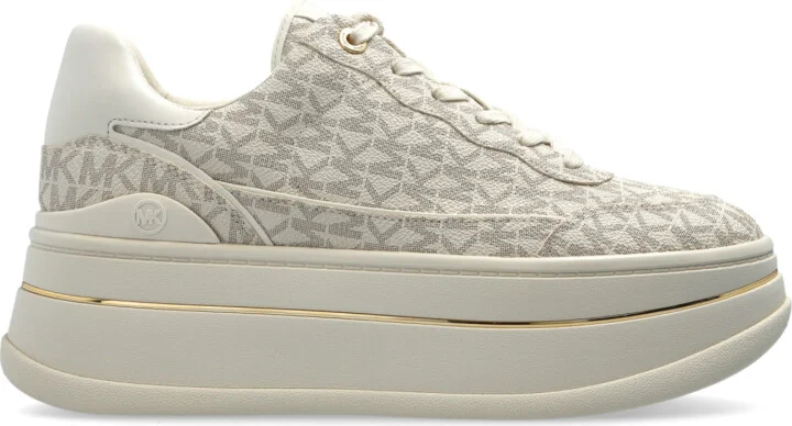 "Hayes" Platform Sports Shoes, , - Beige