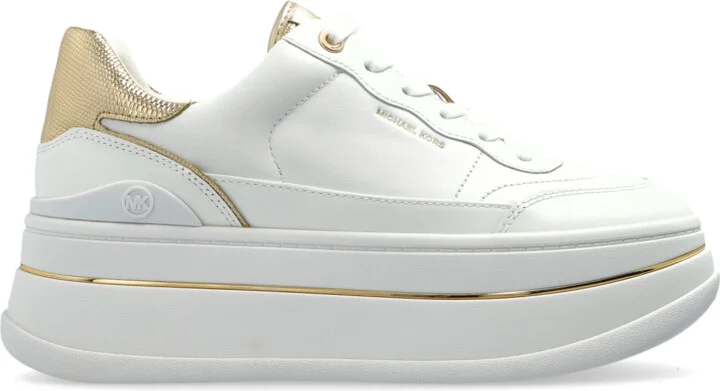 "Hayes" Platform Sports Shoes, , - White