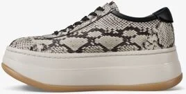 Hayes Snake Embossed Leather Platform Sneaker - Image 5