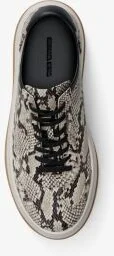 Hayes Snake Embossed Leather Platform Sneaker - Image 6