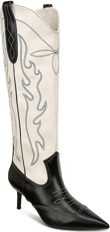Hayleigh Womens Faux Leather Knee-High Boots
