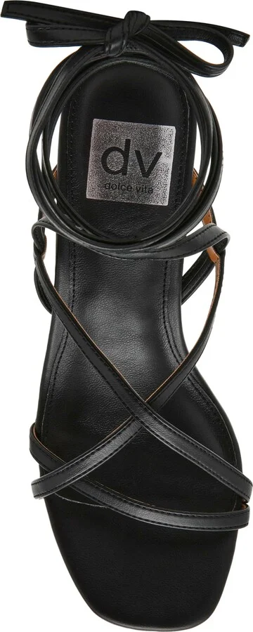 Haze Ankle Tie Black Heel Sandal - Image 3
