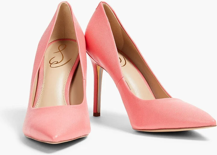 Hazel faux pebbled leather pumps - Image 2