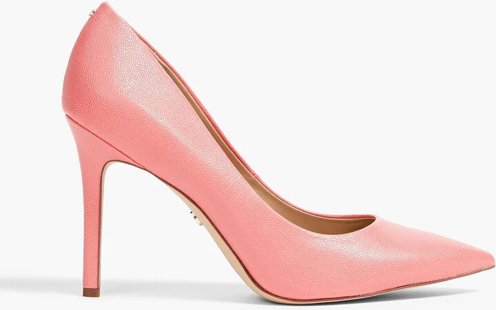 Hazel faux pebbled leather pumps