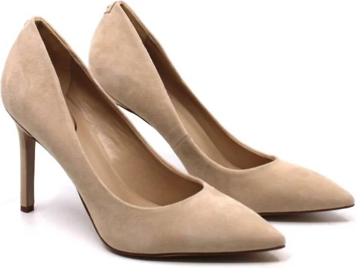 Hazel Heel In Cappuccino Suede