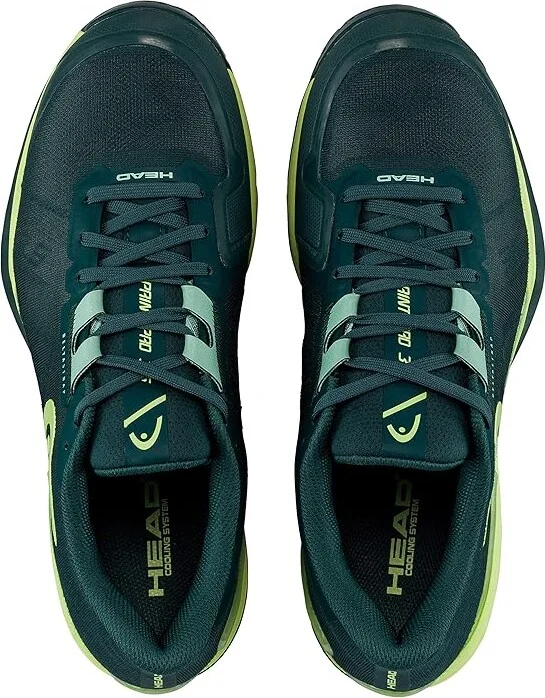 HEAD Sprint Pro 3.5 Tennis Shoes Men's Shoes Forest Green/Light Green : 10 M, Synthetic/Textile - Image 2