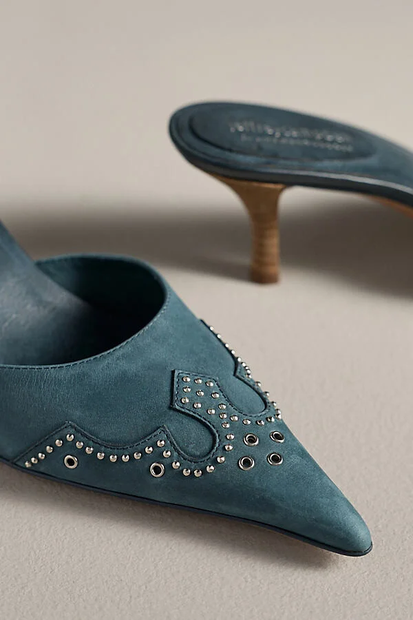 Head-West Pointed-Toe Heeled Mules - Image 3