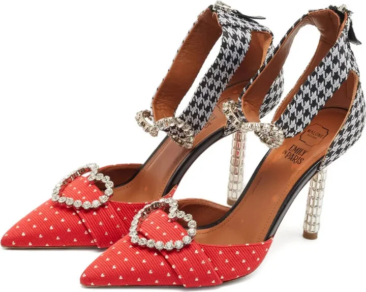 Heart-Buckle Pattern Pumps - Image 3
