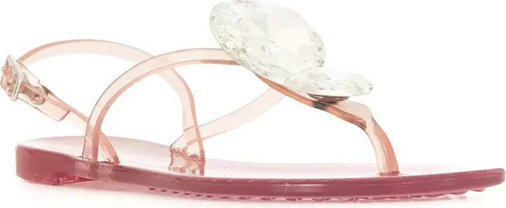 Heart Crystal-Embellished Sandals - Image 2