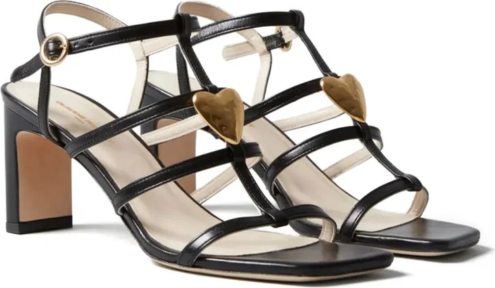 Heart-Heel Leather Sandals - Image 2