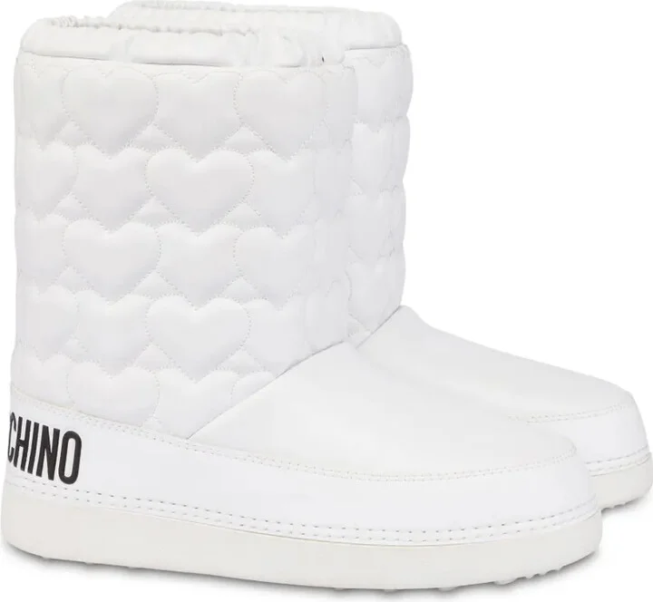 Heart-Motif Quilted Boots - Image 2