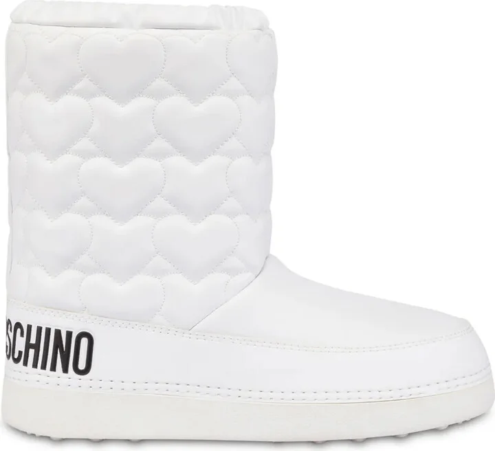 Heart-Motif Quilted Boots