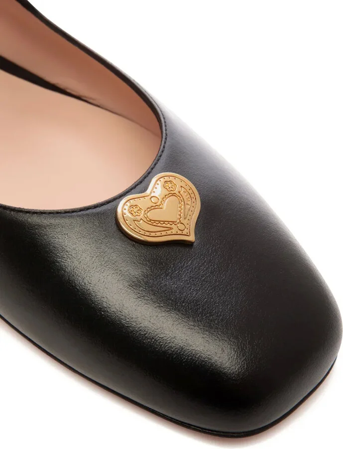 Heart-Plaque Ballerina Shoes - Image 4