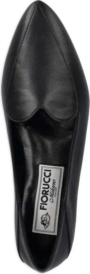 Heart pointed-toe leather loafers - Image 4