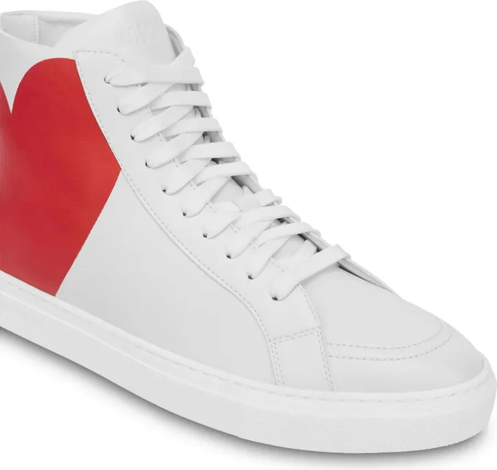Heart-Print Hi-Top Sneakers - Image 3