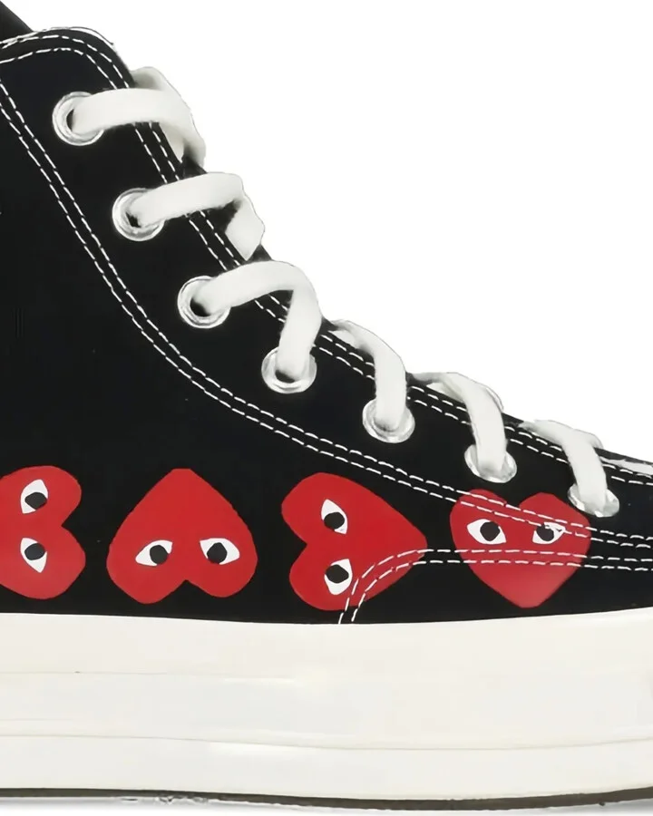 Heart-Print High-Top Sneakers - Image 3