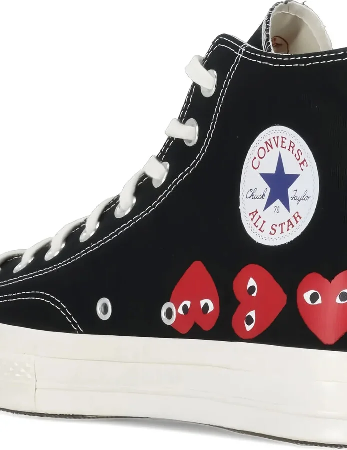 Heart-Print High-Top Sneakers - Image 4