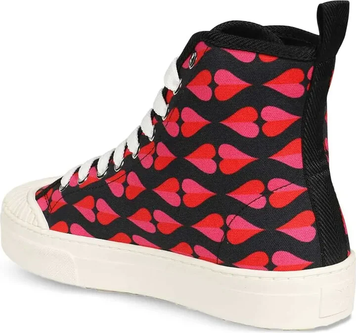 Heart-Print High-Top Sneakers - Image 3